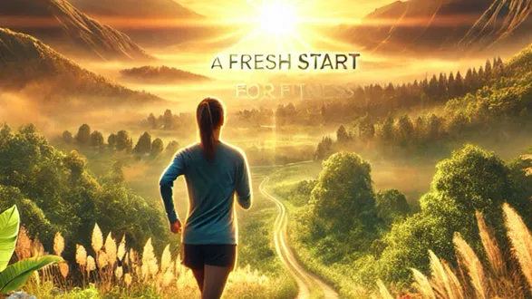 AI photo of a woman running